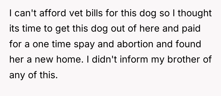 I can't afford vet bills for this dog so I...