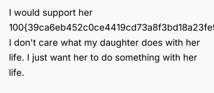 I would support her 100{39ca6eb452c0ce4419cd73a8f3bd18a23fe95ab4febb092bc2ab1b542eeea82f}. I don't care what my...