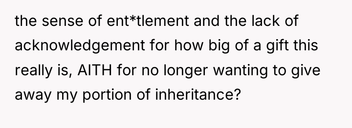 the sense of ent*tlement and the lack of acknowledgement for...