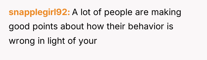 snapplegirl92 A lot of people are making good points about...