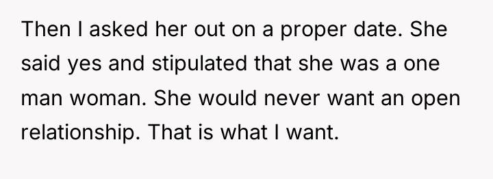 Then I asked her out on a proper date. She...