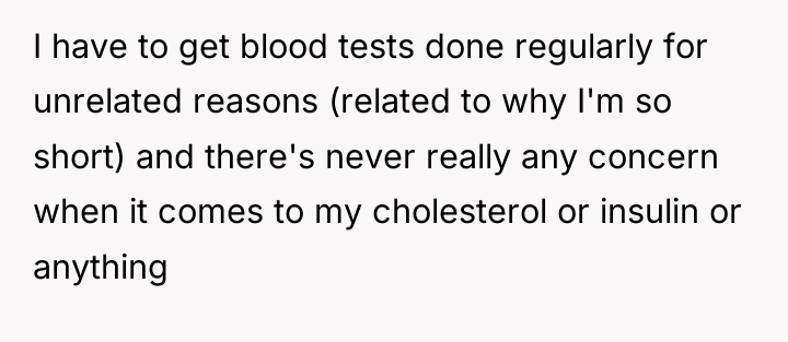 I have to get blood tests done regularly for unrelated...