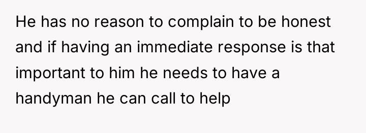 He has no reason to complain to be honest and...