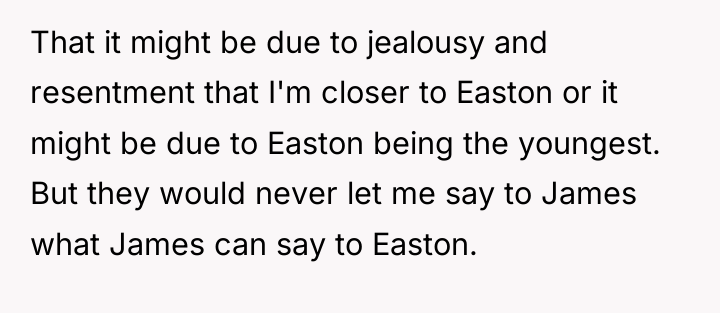 That it might be due to jealousy and resentment that...