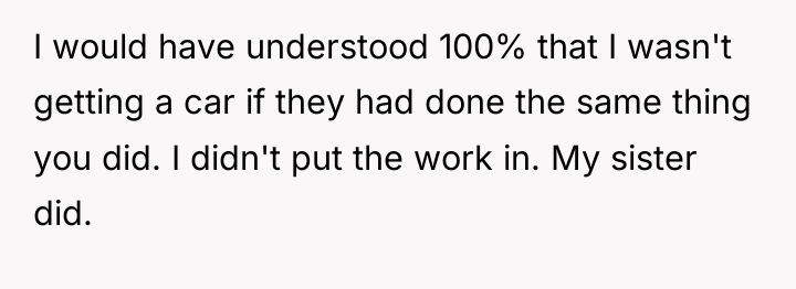 I would have understood 100% that I wasn't getting a...