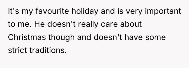 It's my favourite holiday and is very important to me....