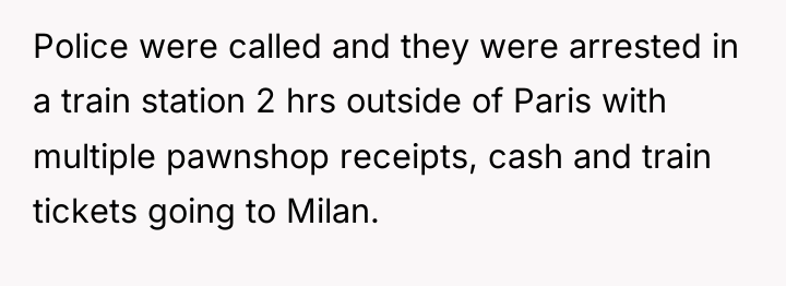 Police were called and they were arrested in a train...
