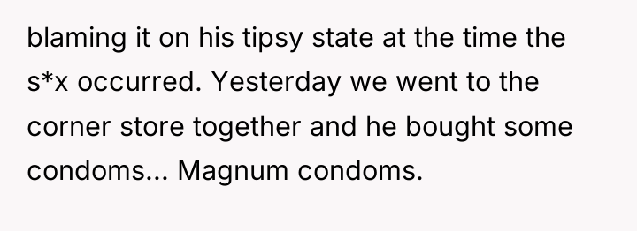 blaming it on his tipsy state at the time the...