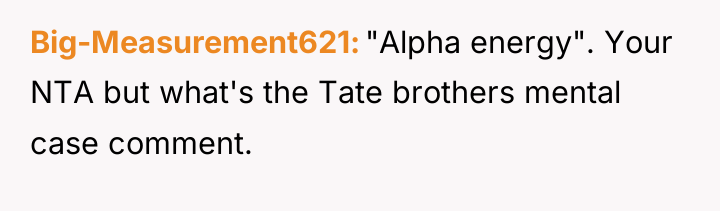 Big-Measurement621 "Alpha energy". Your NTA but what's the Tate brothers...
