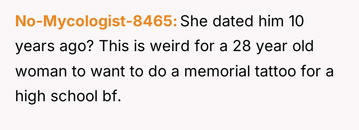 No-Mycologist-8465 She dated him 10 years ago? This is weird...