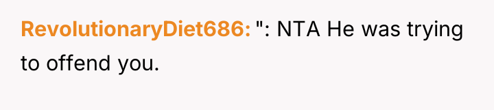 RevolutionaryDiet686 ": NTA He was trying to offend you.