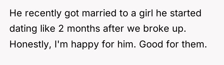 He recently got married to a girl he started dating...