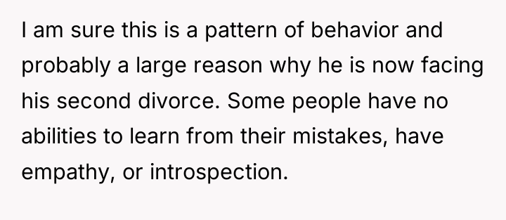 I am sure this is a pattern of behavior and...