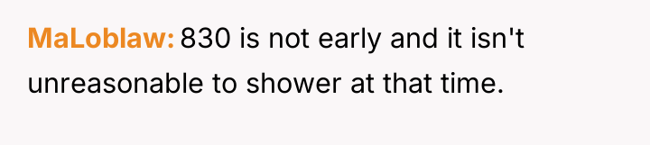 MaLoblaw 830 is not early and it isn't unreasonable to...