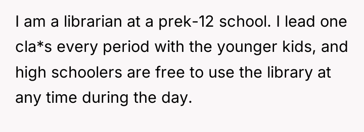 I am a librarian at a prek-12 school. I lead...