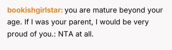 bookishgirlstar you are mature beyond your age. If I was...