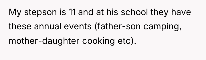 My stepson is 11 and at his school they have...
