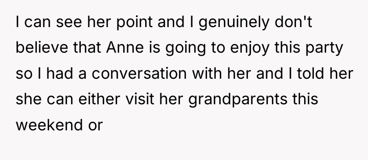 I can see her point and I genuinely don't believe...