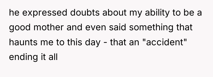 he expressed doubts about my ability to be a good...