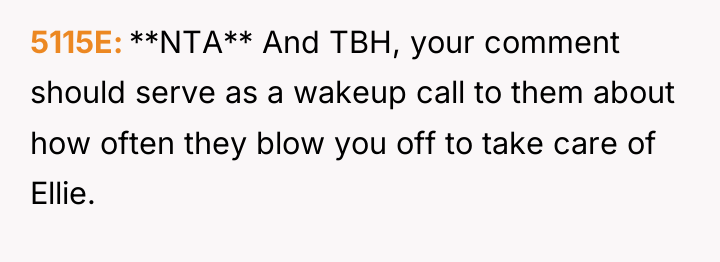 5115E **NTA** And TBH, your comment should serve as a...
