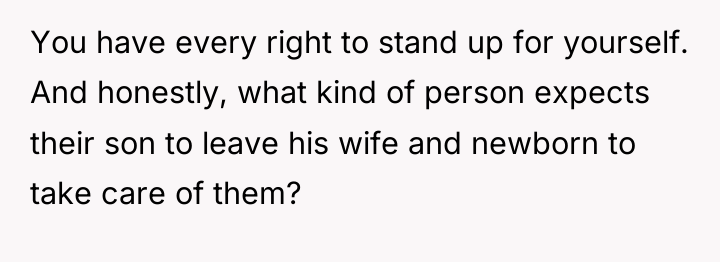 You have every right to stand up for yourself. And...