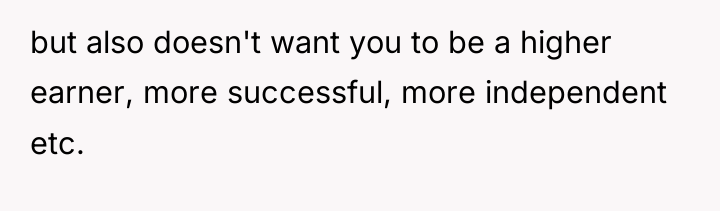 but also doesn't want you to be a higher earner,...