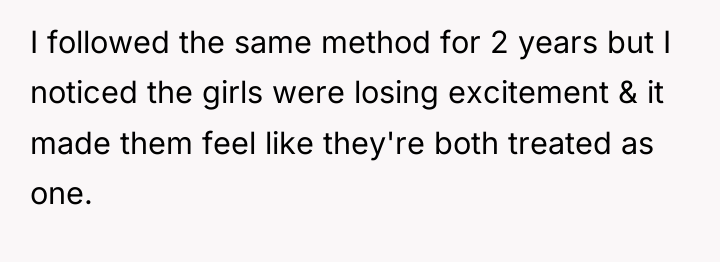 I followed the same method for 2 years but I...
