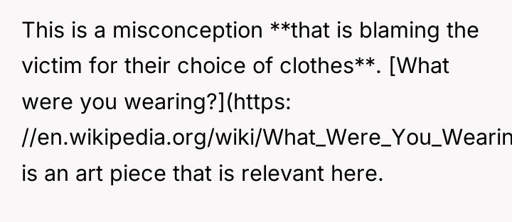 This is a misconception **that is blaming the victim for...