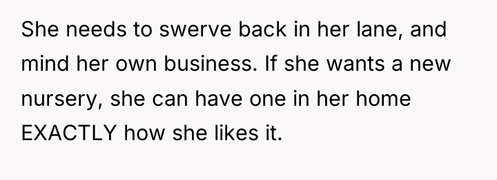She needs to swerve back in her lane, and mind...