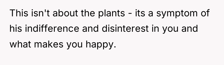 This isn't about the plants - its a symptom of...