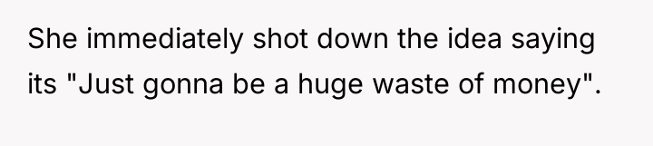 She immediately shot down the idea saying its "Just gonna...