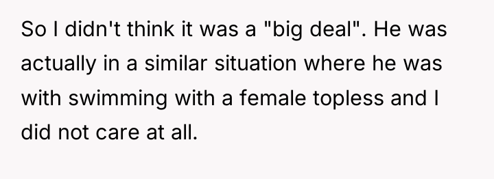 So I didn't think it was a "big deal". He...