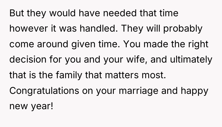 But they would have needed that time however it was...