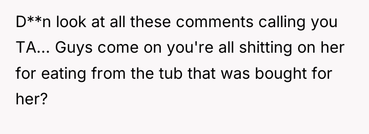 D**n look at all these comments calling you TA... Guys...