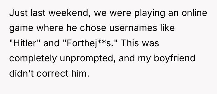 Just last weekend, we were playing an online game where...