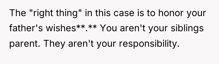 The "right thing" in this case is to honor your...