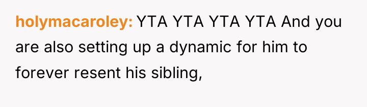 holymacaroley YTA YTA YTA YTA And you are also setting...