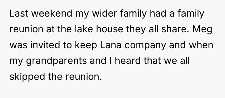 Last weekend my wider family had a family reunion at...