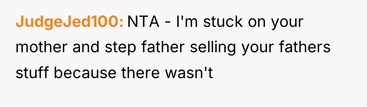 JudgeJed100 NTA - I'm stuck on your mother and step...