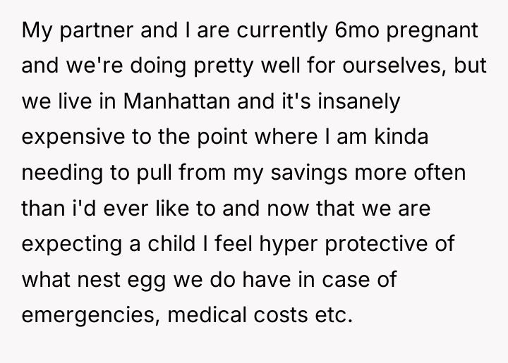 My partner and I are currently 6mo pregnant and we're...