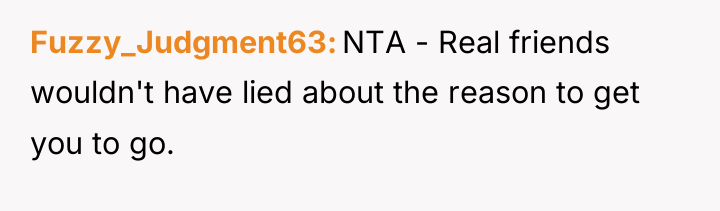 Fuzzy_Judgment63 NTA - Real friends wouldn't have lied about the...