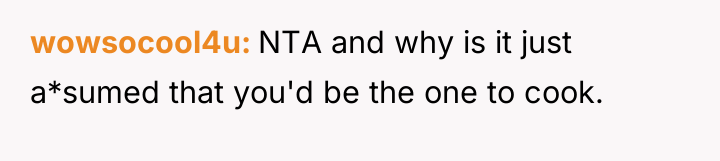 wowsocool4u NTA and why is it just a*sumed that you'd...