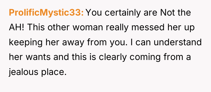 ProlificMystic33 You certainly are Not the AH! This other woman...