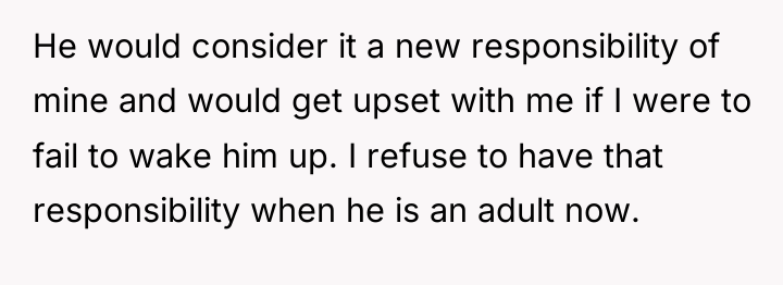 He would consider it a new responsibility of mine and...