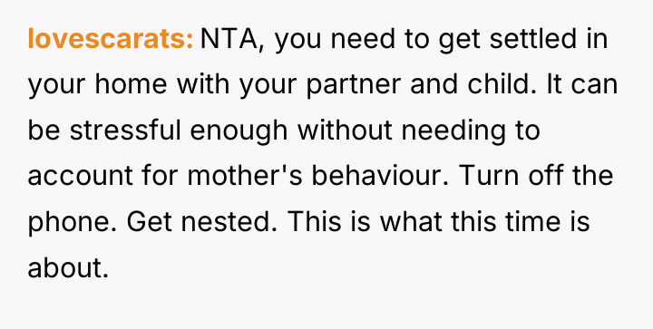 lovescarats NTA, you need to get settled in your home...