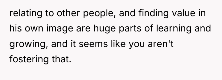 relating to other people, and finding value in his own...