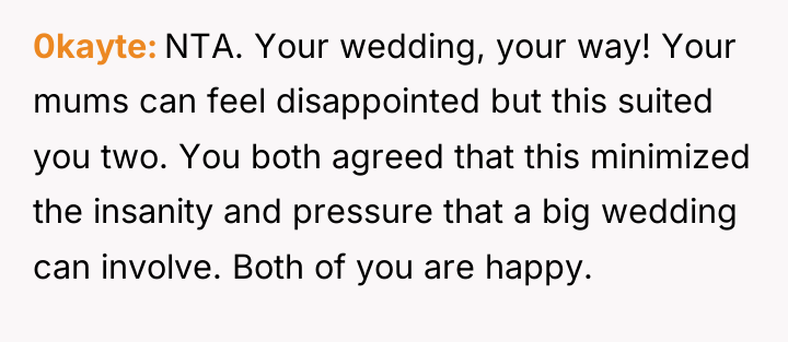 0kayte NTA. Your wedding, your way! Your mums can feel...