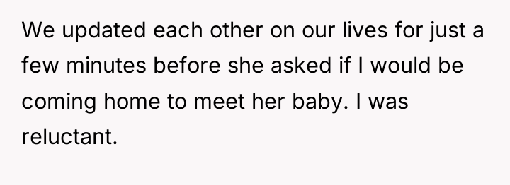 We updated each other on our lives for just a...