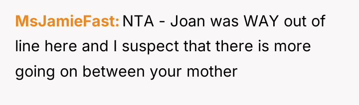 MsJamieFast NTA - Joan was WAY out of line here...