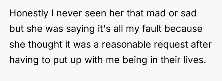 Honestly I never seen her that mad or sad but...